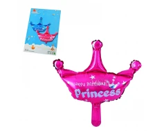 Фолиев балон - Корона с надпис Princess