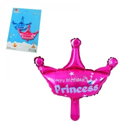 Фолиев балон - Корона с надпис Princess
