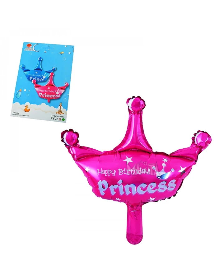 Фолиев балон - Корона с надпис Princess