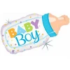 Фолиев балон шише с биберона и надпис Baby boy