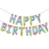 Фолиеви балони - Многоцветни букви HAPPY BIRTHDAY