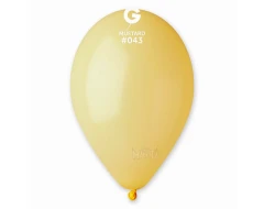 Пастелни балони в цвят горчица G110 - 5бр
