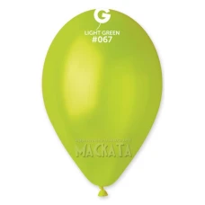 Балони металик в светлозелен цвят GM110 5бр