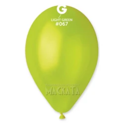 Балони металик в светлозелен цвят GM110 5бр