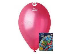 Пакет балони металик в светлочервен цвят GM110 100бр