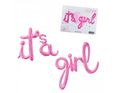 Фолиев балон - Надпис It`s a girl