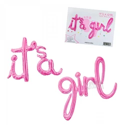Фолиев балон - Надпис It`s a girl