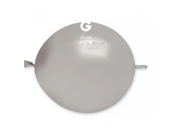 Балони Linkoloon металик в цвят сребро GL13 33см - 5бр