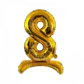 Фолиев балон цифра 8 с поставка