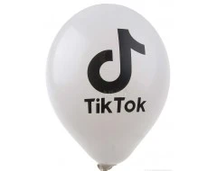 Балони с щампа - Tik Tok 5бр