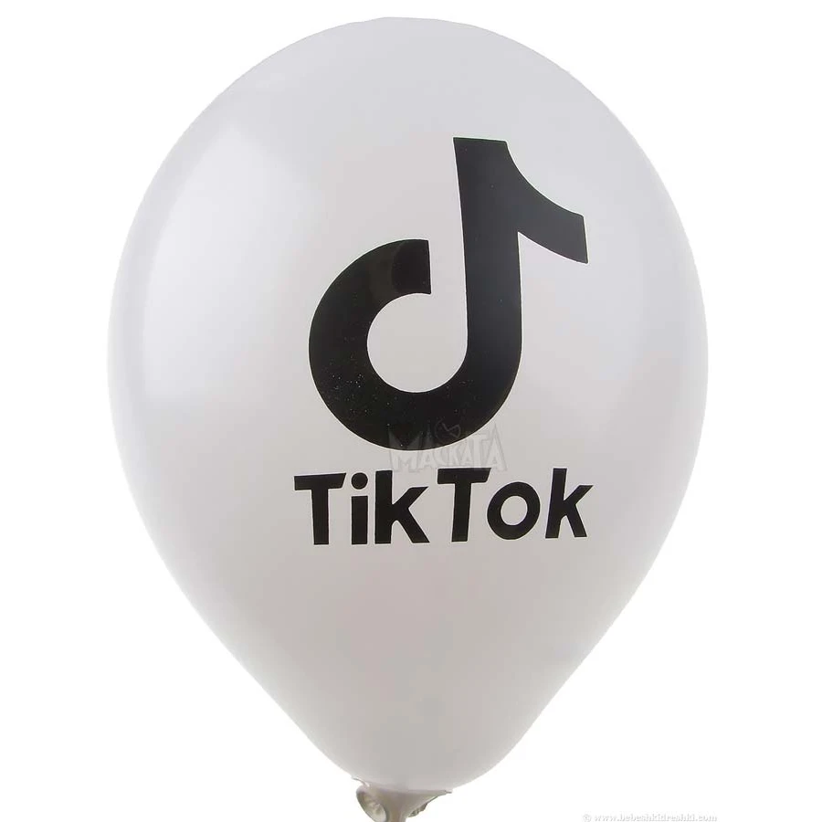 Балони с щампа - Tik Tok 5бр