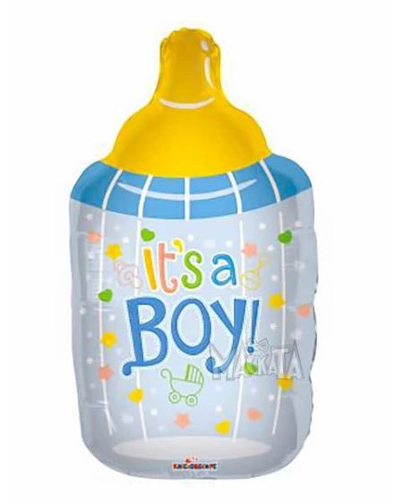 Фолиев балон - Шише с биберона и надпис It`s a boy