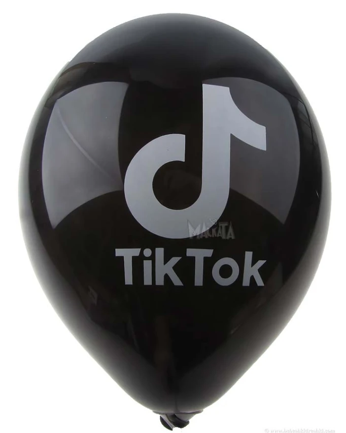 Балони с щампа - Tik Tok 5бр