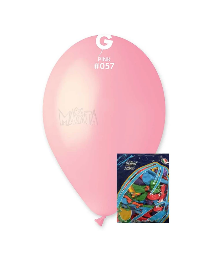 Пакет балони в светлорозов цвят G110 100бр