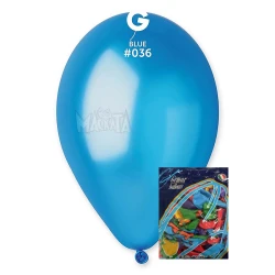 Пакет балони металик в син цвят GM110 100бр