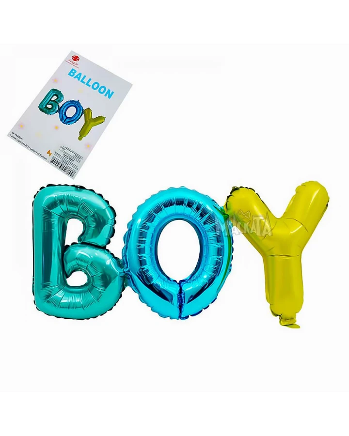 Фолиев балон надпис за бебе момче - Boy