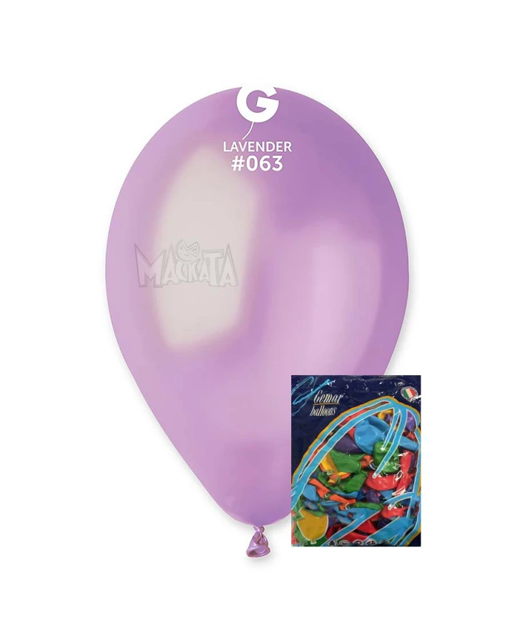 Пакет балони металик в лилав цвят GM110 100бр