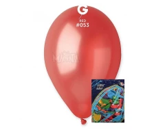 Пакет балони металик в червен цвят GM110 100бр