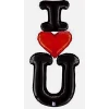 Фолиев балон надпис - I LOVE YOU