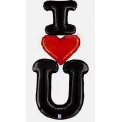 Фолиев балон надпис - I LOVE YOU