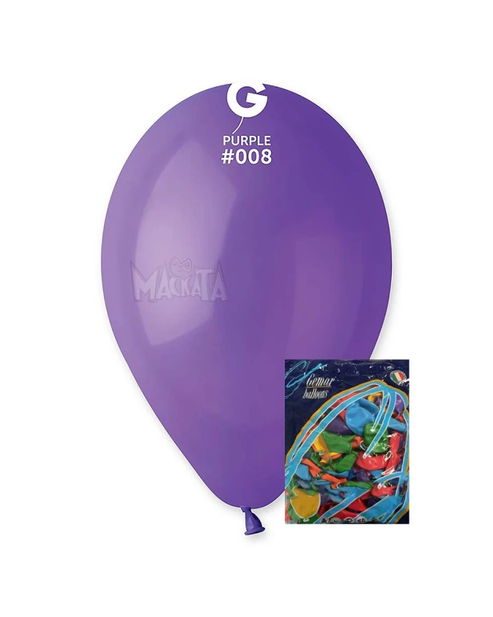 Пакет балони в тъмнолилав цвят G110 100бр