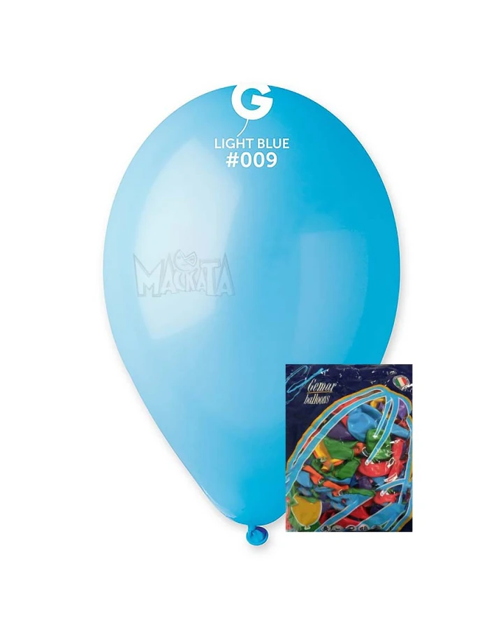 Пакет балони в светлосин цвят G110 100бр