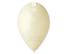 Пастелни балони в цвят слонова кост G110 - 5бр