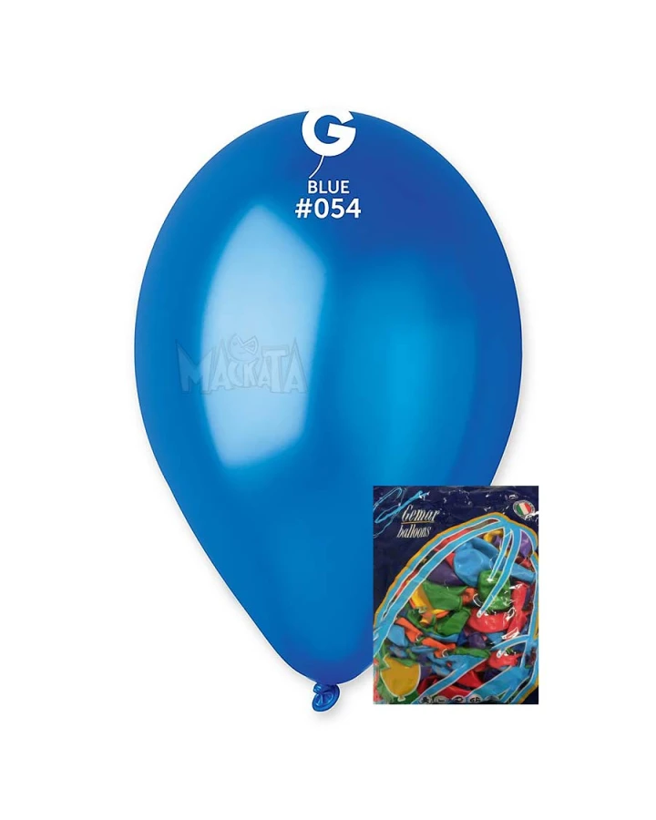 Пакет балони металик в тъмносин цвят GM110 100бр