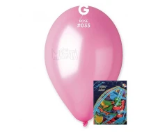 Пакет балони металик в розов цвят GM110 100бр