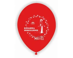 Балони с щампа за Къна Геджеси - Kinamiza Hoşgeldiniz 5бр