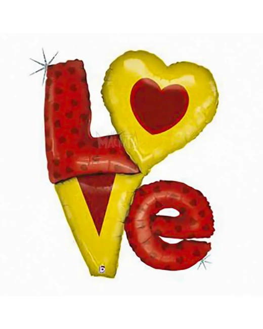 Фолиев балон надпис - LOVE
