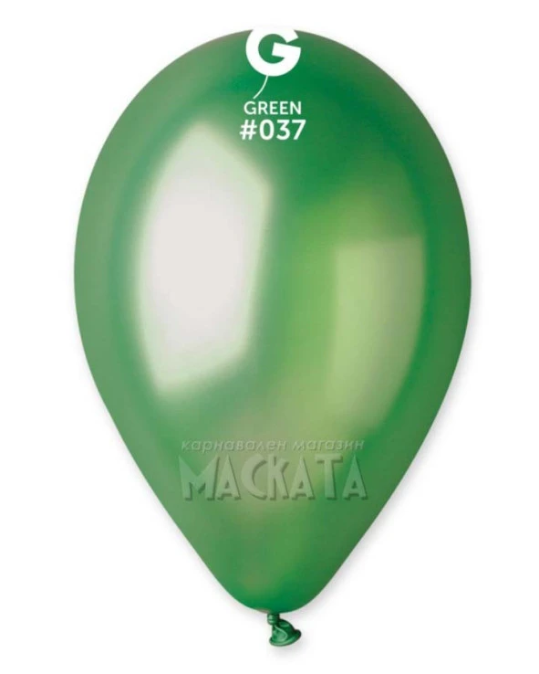 Балони металик в зелен цвят GM110 5бр