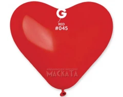 Балони червени сърца 16см - 5бр