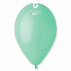 Пастелни балони в цвят мента G110 - 5бр