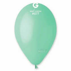 Пастелни балони в цвят мента G110 - 5бр