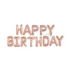Фолиеви балони - Букви HAPPY BIRTHDAY в цвят розово злато