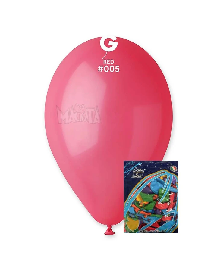 Пакет балони в светлочервен цвят G110 100бр