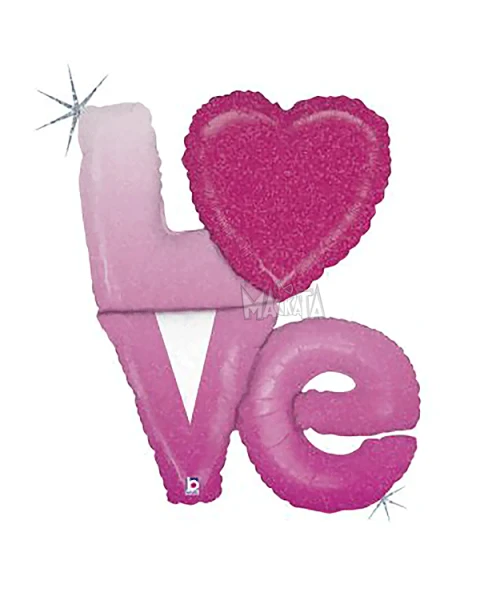 Фолиев балон надпис - LOVE