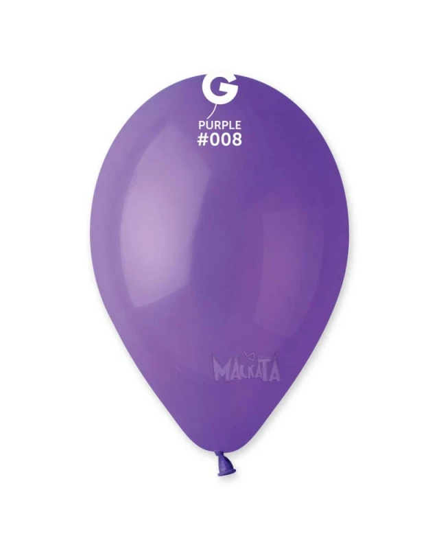 Пастелни балони в лилав цвят G110 - 5бр