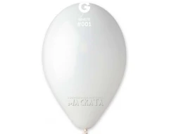 Пастелни балони в бял цвят G110 - 5бр