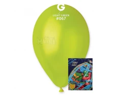 Пакет балони металик в светлозелен цвят GM110 100бр