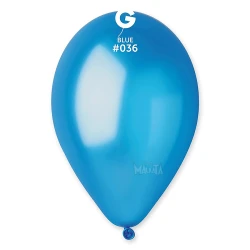 Балони металик в син цвят GM110 5бр
