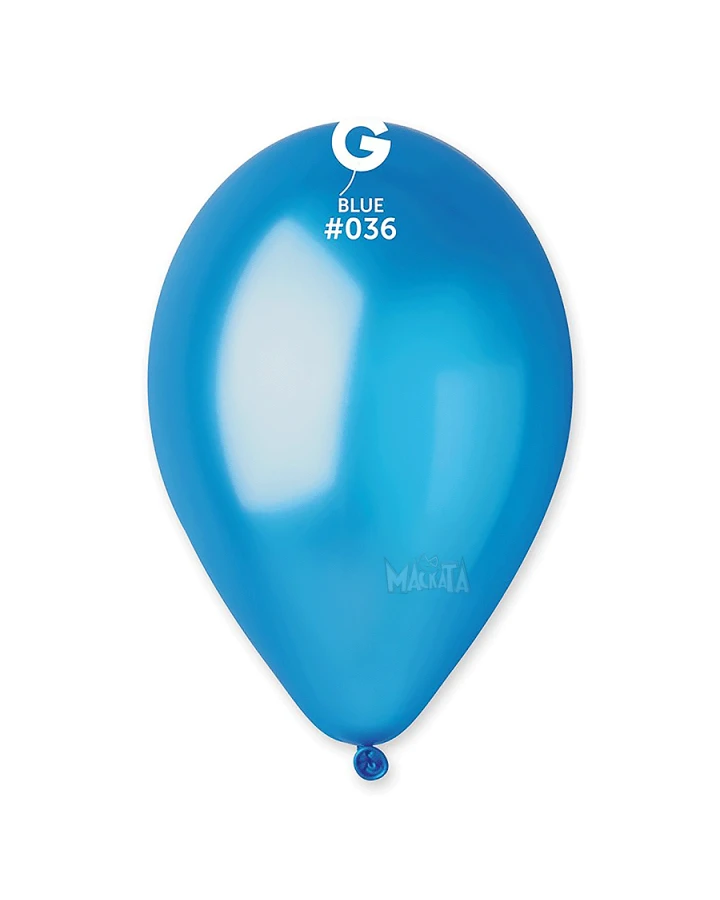 Балони металик в син цвят GM110 5бр