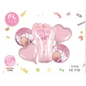 Парти сет от балони за бебе момиче - 5бр