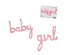 Фолиев балон - Надпис Baby girl