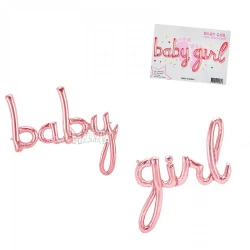 Фолиев балон - Надпис Baby girl