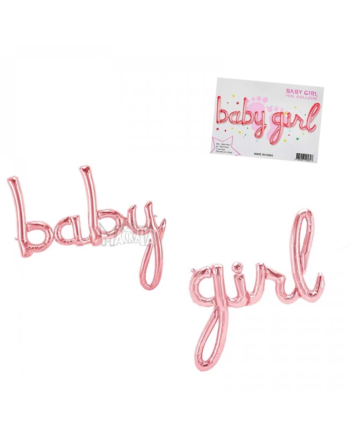 Фолиев балон - Надпис Baby girl