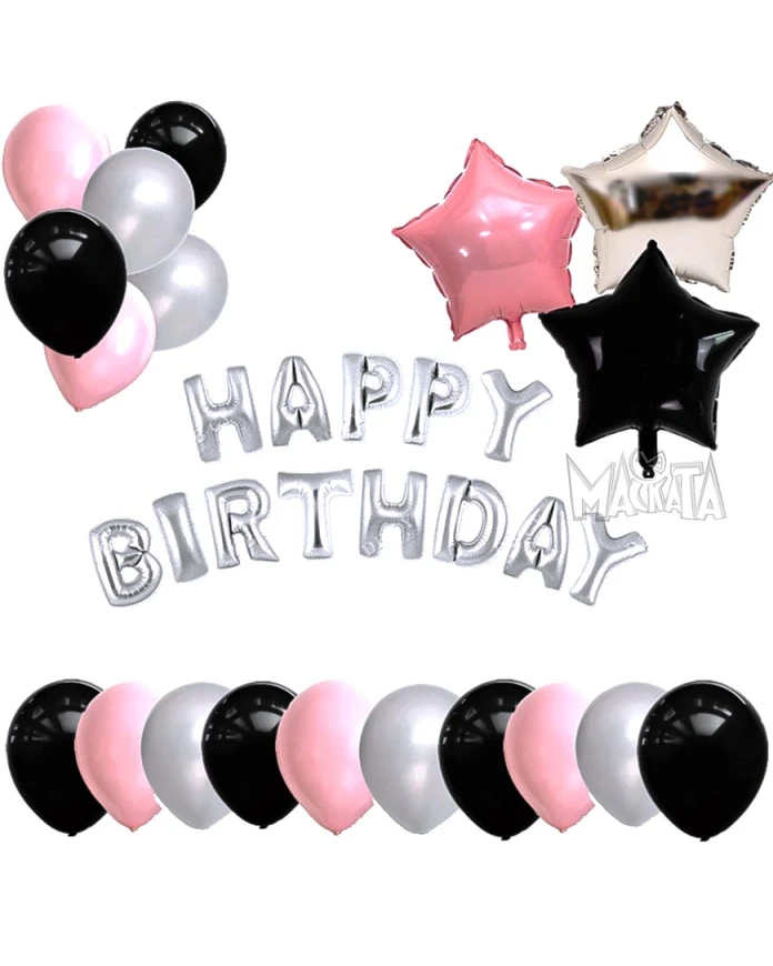 Парти сет от балони Happy Birthday - 46бр