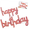 Фолиев балон - Надпис Happy Birthday в розов цвят