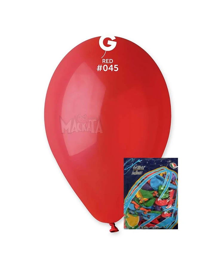 Пакет балони в червен цвят G110 100бр